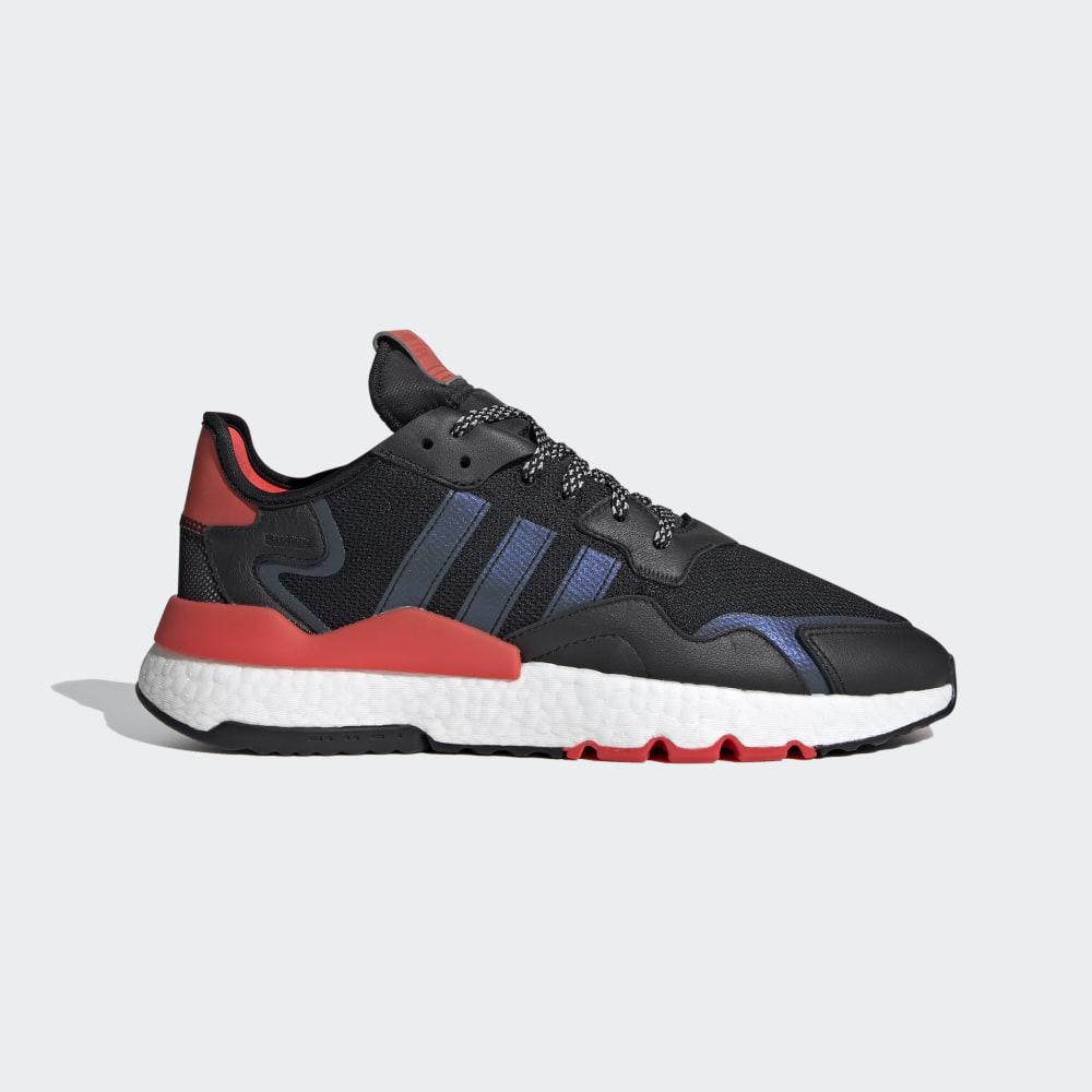 Adidas Men's Nite Jogger Originals Shoes Black/White/Red Ireland EG6750